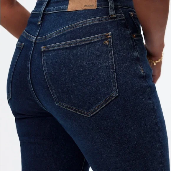 Madewell Women's Dark Blue Skinny Jeans - Picture 3 of 10